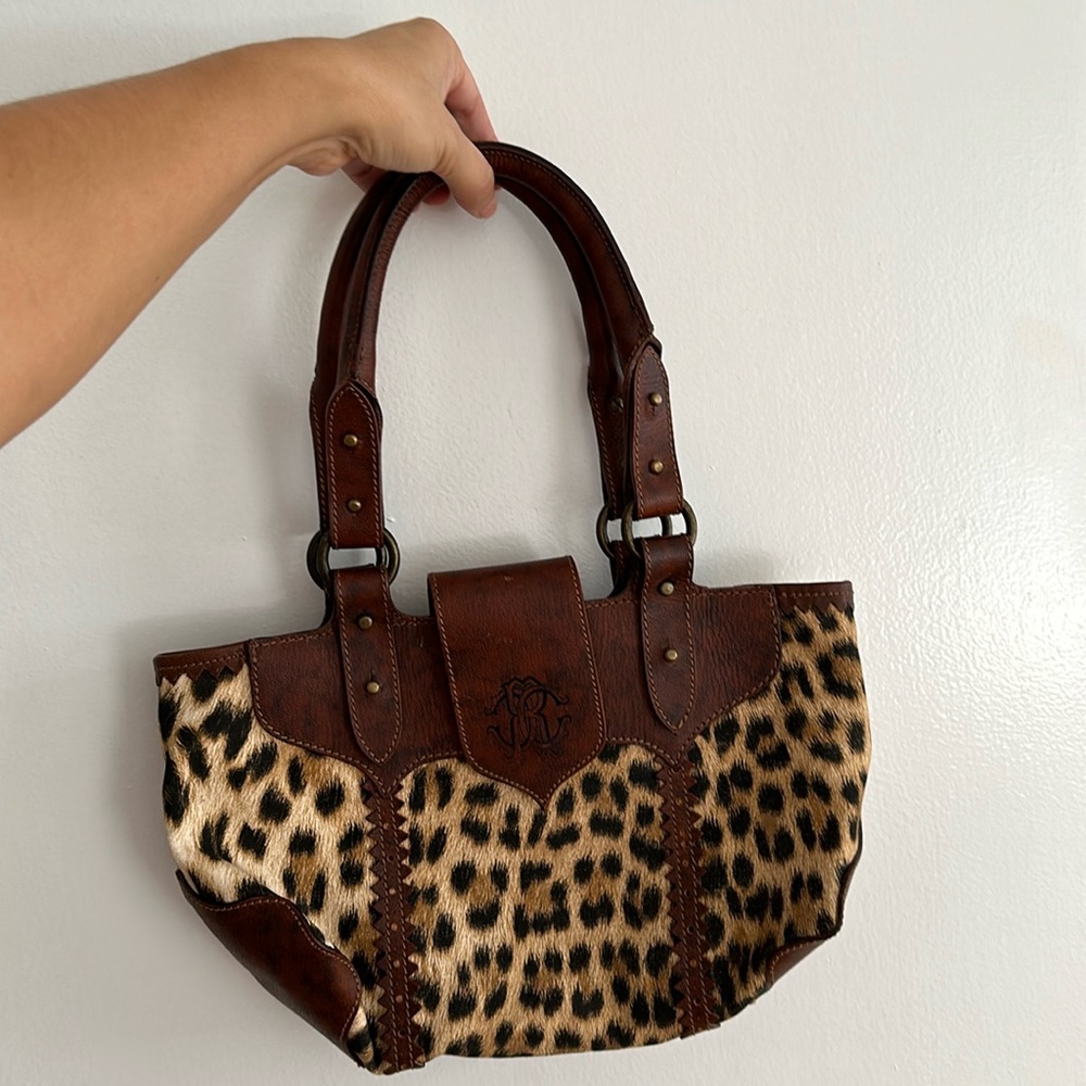 Vintage Roberto Cavalli Leopard Shoulder Bag!